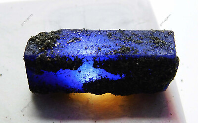 #ad 151 Ct Natural Blue TANZANITE Rough UNCUT Earth Mined CERTIFIED Loose Gemstone