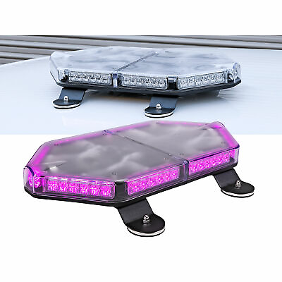 #ad LAMPHUS NanoFlare 17quot; Purple Strobe Mini Light Bar for Funeral Escort Vehicle