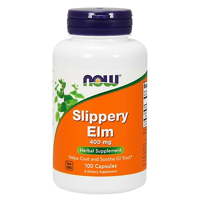 #ad NOW Foods Slippery Elm 400 mg 100 Veg Capsules