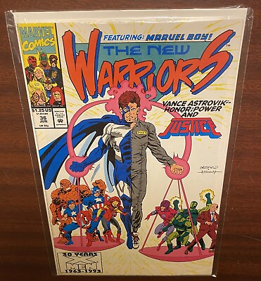 #ad The New Warriors #36 1993 Marvel