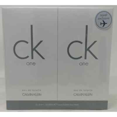 #ad CK ONE by Calvin Klein EDT 3.4 oz each 6.8 oz total Travel Duo Pack of 2