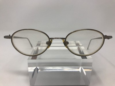 #ad Capri Eyeglasses 2002 46 18 135 Antique Silver Round S689