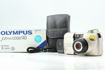#ad Near MINT Box Olympus μ mju Zoom 140 35mm Film Camera From JAPAN