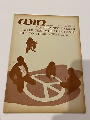 #ad November 1 1969 WIN Magazine Peace amp; Freedom Thru Nonviolent Action