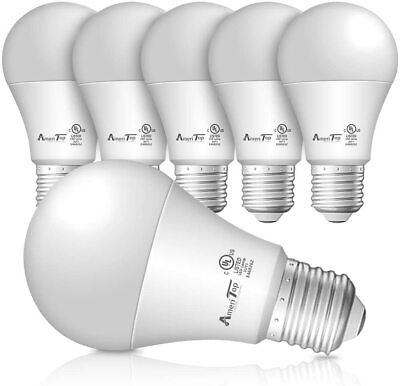 #ad A19 LED Light Bulbs 6 PackEfficient 9W 830Lumens General Lighting Bulb Daylight