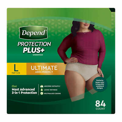 #ad Depend FIT FLEX Underwear for Women Size: Large 84Ct Free Shipping