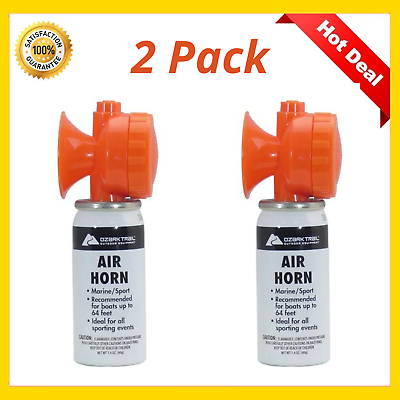 #ad 2 Pack Super Loud Air Horn Can Emergency Hand Held Compressed Boat Siren Boating
