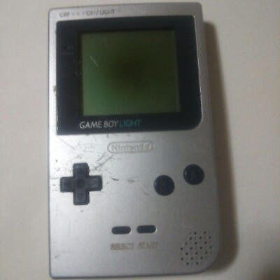 #ad Game Boy Lite Main body Game console Light silver Confirmed to be energized Used