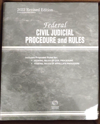 #ad New Federal Civil Judicial Procedure and Rules 2022 revised edition