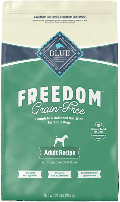 #ad Freedom Adult Lamb Recipe Grain Free Dry Dog Food 24Lb