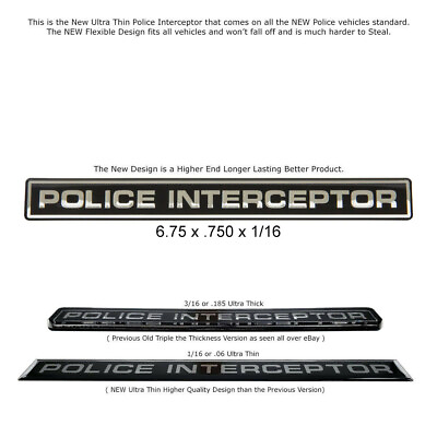 #ad #ad Fits Crown Vic Interceptor Police Emblem Decal Explorer Taurus
