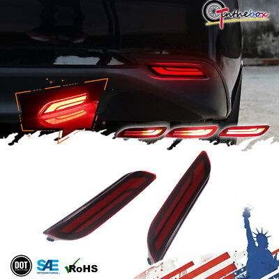 #ad For 2018 2022 Toyota Camry Rear Bumper Reflector Brake Tail Light Signal Lamps