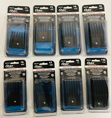 #ad Oster Universal Comb Sizes #1 #2 #3 #4 #5 #6 #7 #8 #10 For Oster Clipper