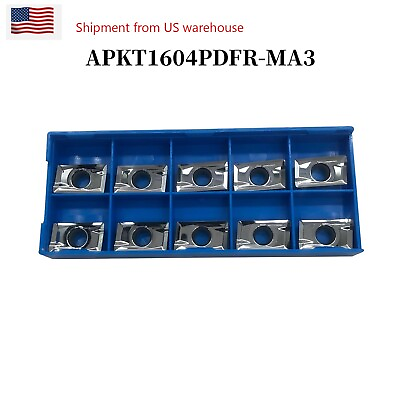#ad #ad APKT1604PDFR MA3 H01 Carbide Milling Inserts 10 pcs