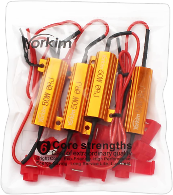 #ad 50W 6Ohm Load Resistors LED Resistor for Turn Signal 3157 7443 1157 Fix LED B