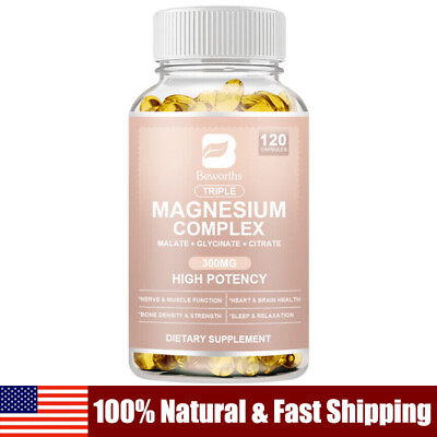 #ad Magnesium Complex Capsules 300Mg Support Heart amp; Brain HealthBone Strength