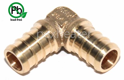 #ad 25 1 2quot; PEX Elbow Brass Crimping Fittings LEAD FREE