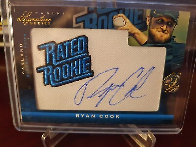 #ad 2012 Signature Series Rated Manufactured #178 299 Ryan Cook RPA RC Patch Auto