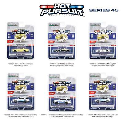 #ad Greenlight Hot Pursuit 43030 Series 45 Factory Sealed Assorted Case of 6