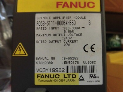 #ad FANUC A06B 6111 H006#H550 B Servo amplifier Module