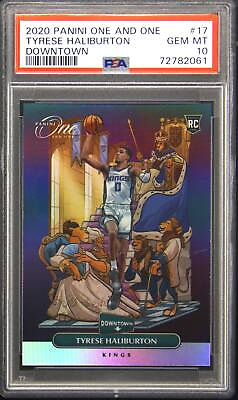#ad #ad 2020 Panini One and One #17 Tyrese Haliburton DOWNTOWN PSA 10 GEM MINT ROOKIE