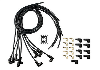 #ad ACCEL 9001CK Extreme 9000 Black Ceramic Boot Spark Plug Wire Set