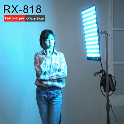 #ad Falcon Eyes RX 818 RGB LED Video Light Flexible Light 2800K 10000K Honeycomb APP