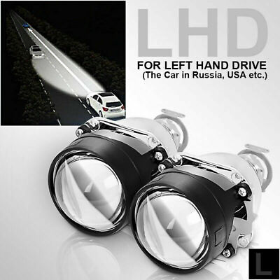 #ad 3.0#x27;#x27;H1 HID Bi xenon Projector Lens for H4 H7 Hi Lo Beam LHD Headlight Retrofit