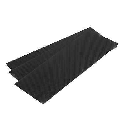 #ad 3 Pcs Carbon Fiber Sheet 250x100x1mm Glossy Surface Plain Weave Panel Sheet