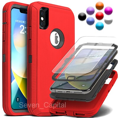 #ad #ad For Apple iPhone X XR XS Max 10 Shockproof Protective Rugged Hard Cover Case