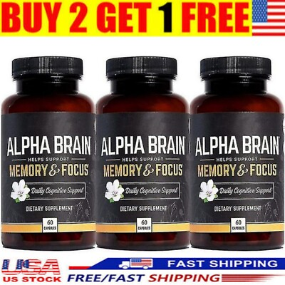 #ad #ad Alpha Brain Memory amp; Focus 60 Capsules Supplement for Men amp; Women US