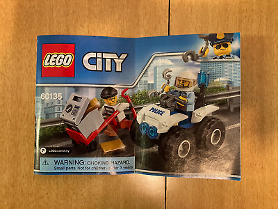 LEGO CITY Police ATV Arrest Set #60135 100% Complete Used No Box