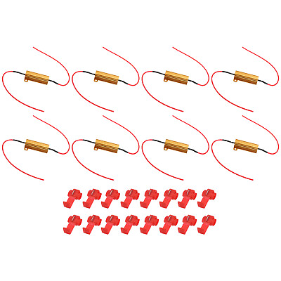 #ad 8pcs 50W 6 Ohm Load Resistor Fix LED Bulb Fast Blink Error Code