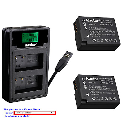 #ad Kastar Battery LZD2 USB Charger for Panasonic DMW BLC12 Panasonic Lumix DMC G85