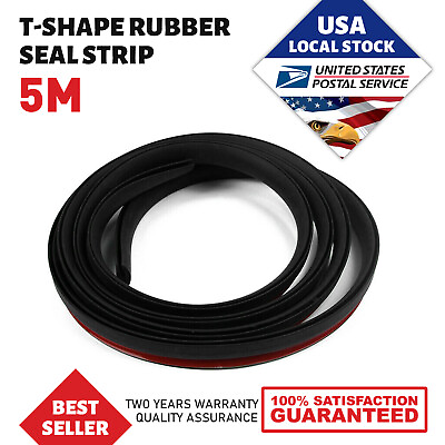 #ad 5M T Shape Rubber Car Seal Strip Hood Door Edge Trim For Grand Jeep Cherokee