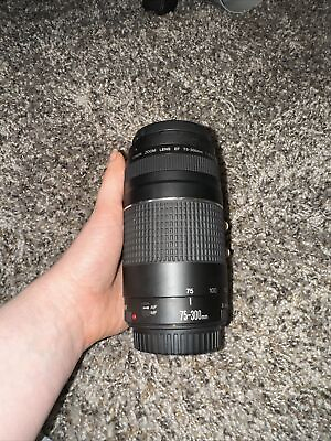 #ad Canon EF 75 300mm f 4 5.6 III Telephoto Zoom Lens With Lens Caps