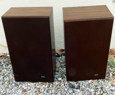 #ad set of 2 Imperial Superscope Wood Bookshelf Speakers 8 OMHS tested work good