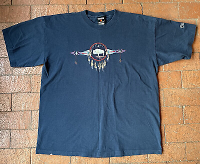 Vintage Signal Sport T Shirt XXL 2XL Made In USA Single Stitch Black Hills Biker