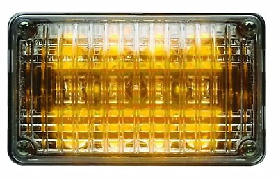 #ad Whelen 600 Series Amber Super LED 60A02FCR NEW INCLUDES 6EFLANGE CHROME 600