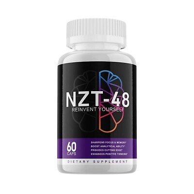 #ad NZT 48 Brain Booster Focus Memory Function Clarity 60 Capsules