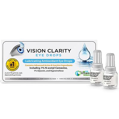 #ad #ad Vision Clarity Eye Drops 2 Bottles