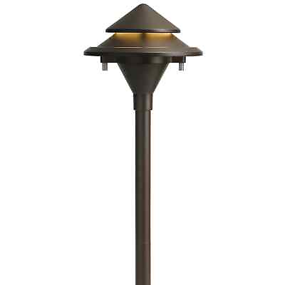 #ad Kichler Landscape 28325 3 Watt Olde Bronze Low Voltage LED Path Light