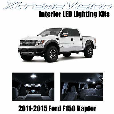 #ad #ad XtremeVision Interior LED for Ford F150 Raptor 8 PCS Pure White