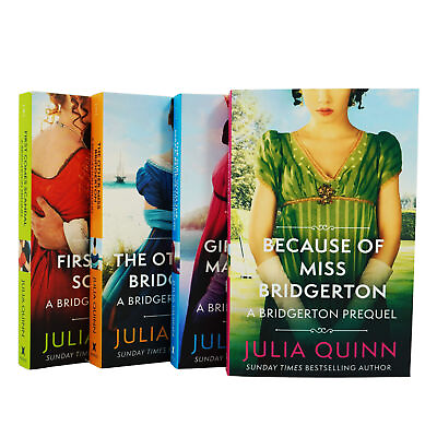 #ad A Bridgerton Prequel Series By Julia Quinn 4 Books Collection Set Fiction PB