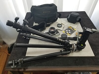 #ad Pentax K1000 CRYSTAL CLEAR 50mm 2.0 Lens 35mm Film Manual Studen Cameratripod