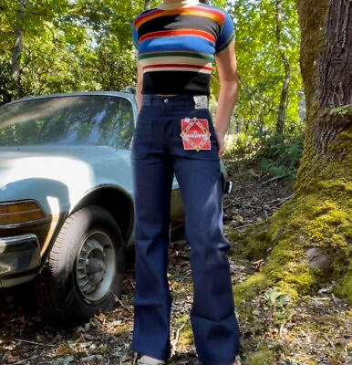 #ad #ad Vintage 31x32 Seafarer Bellbottom Jeans NOS with original tags .