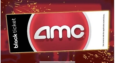 #ad 1 AMC Movie Theaters Black Movie Ticket