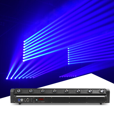 #ad 8 Eyes Stage Moving Head Beam Light Bar RGBW DMX DJ Disco Party Club Lighting