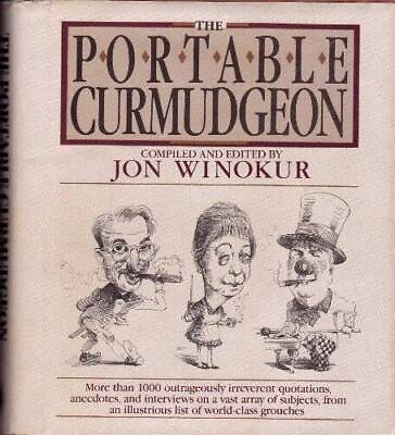 #ad The Portable Curmudgeon Hardcover By Jon Winokur GOOD
