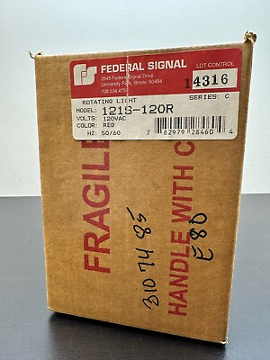 #ad #ad NEW SEALED FEDERAL SIGNAL 121S 120R LIGHT 121S120R